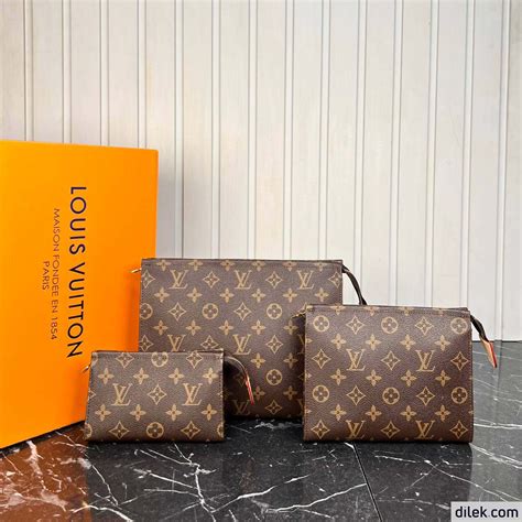 The new LV Trio Toilet Pouch .